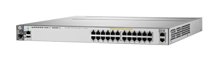 J9587A#ABB HP E3800-24G-Poe+-2Xg 24-Ports 10/100/1000 RJ-45 PoE+ Manageable Layer4 Rack-mountable Switch with 2x 10GB Ethernet Ports (Refurbished)
