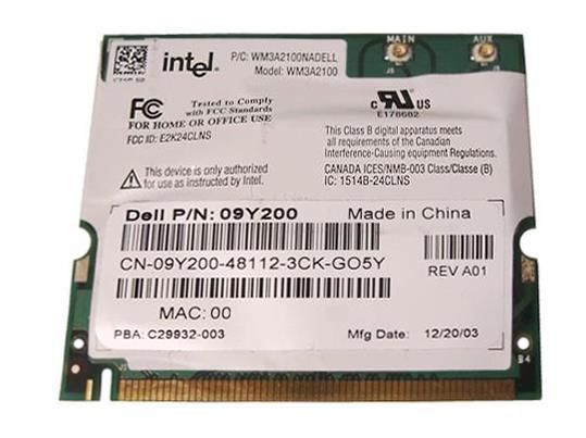 9Y200 Dell IEEE 802.11b Mini PCI Wireless G Network Card for Inspiron 500M