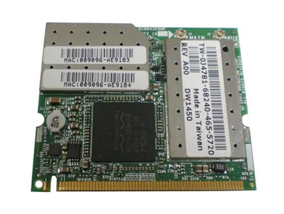 J4781 Dell WirelessNetworking Equipments Wireless 1450 Internal Wireless (802.11a/b/g, 54Mbps) MPCI Card