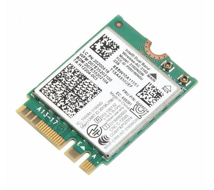 04X6034 Lenovo Fru Intel Wilkins Peak 1 3160 1x1ac+bt4.0 M.2 Combo