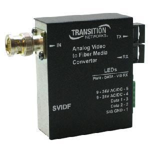 SVIDF2012-100 Transition Networks Coaxial To Fiber Media Converter 1 x BNC 1 x ST