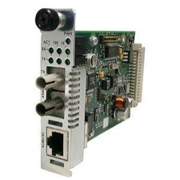 CSEFE1014-100 Transition 10Base-T or 100Base-TX (RJ45) to 10Base-FL or 100Base-FX (SC) Single-Mode 1310 NM 20 Kilometers/12.4 Miles for Speed Selectable Copper to Fiber Media Converter