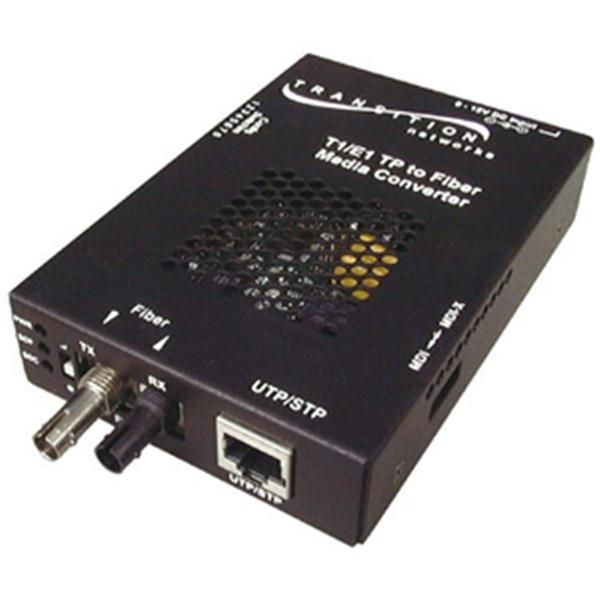 SSDTF1015-105 Transition Twisted Pair (RJ-48) 1.5 Kilometers/0.9 Miles to 1310 NM Single-Mode (SC) 40 Kilometers/24.9 Miles for Remotely Managed T1/E1 Copper to Fiber Stand-Alone Media Converter