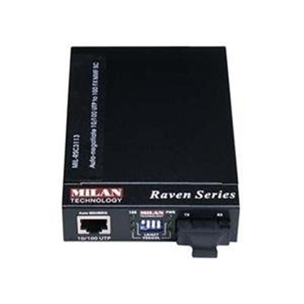 MIL-RC3113-15 Transition Raven Series 10/100Base-TX to 10Base-FX SM SC 15km Media Converter