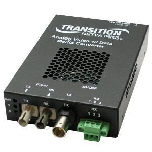 SVIDF2012-110 Transition Networks Coaxial To Fiber Media Converter 1 x BNC 1 x ST