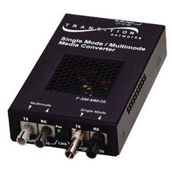 F-SM-MM-05-NA Transition Networks 1 x ST , 1 x ST Ethernet or Token Ring Transceiver Rack-mountable