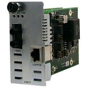 CEMTF1014-100 Transition Twisted Pair (RJ-45) 5 Kilometers/3.1 Miles to 1310 NM Single-Mode (SC) 20 Kilometers/12.4 Miles for E&M 2/4-wire Point System Slide-In-Module Media Converter