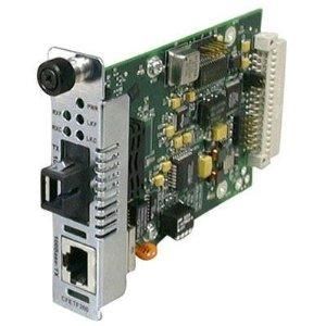 CFETF1013-105 Transition 100Base-TX (RJ-45) to 100Base-FX 1300 NM Multi-Mode (SC) 2 Kilometers/1.2 Miles for Fast Ethernet Conversion Center Slide-In-Module Media Converter