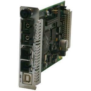 CFBRM1317-100 Transition 100Base-FX 1300 NM Multi-Mode (SC) 2 Kilometers/1.2 Miles to 1000Base-LX 1550 NM Single-Mode (SC) 65 Kilometers/40.4 Miles for OAM / IP-Based 10/100 Bridging Point System Slide-In-Module Media Converter