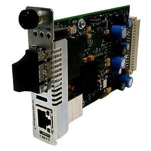 CMEFG1015-100 Transition 10/100/1000Base-T (RJ-45) to 1000Base-LX-10 1310 NM Single-Mode (SC) 30 Kilometers/18.6 Miles for 10/100/1000 Ethernet Remotely Managed Point System Slide-In-Module Media Converter