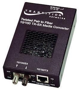 SSETF1011-205 Transition 10/100Base-TX RJ45 to 10/100Base-SX 850nm multimode (ST) Stand-Alone Media Converter