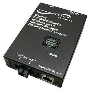 SMEFG1014-100 Transition 10/100/1000Base-T (RJ-45) to 1000Base-LX-10 1310 NM Single-Mode (SC) 10 Kilometers/6.2 Miles for Gigabit Ethernet Stand-Alone Media Converter
