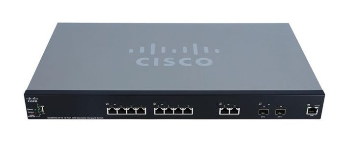 SG350XG-2F10-K9-EU Cisco Series 12-Ports SFP 10/100/1000Base-T PoE+ Manageable Layer 3 Rack-mountable Gigabit Ethernet Switch (Refurbished)