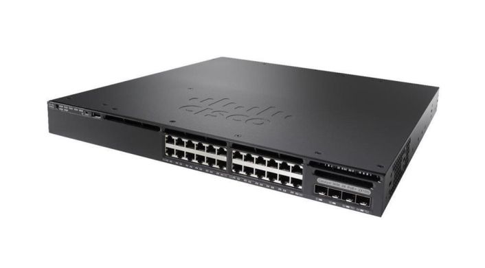 WS-C3650-24PDM-L Cisco Catalyst 3650 24-Ports 10/100/1000Base-T RJ-45 PoE+ Manageable Layer3 Rack-mountable 1U Switch with 2x SFP+ Ports (Refurbished)