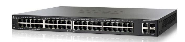SLM2048PT Cisco SG200-50 48-Ports 10/100/1000Mbps PoE 2 x Combo mini-GBIC Port Smart Switch (Refurbished)