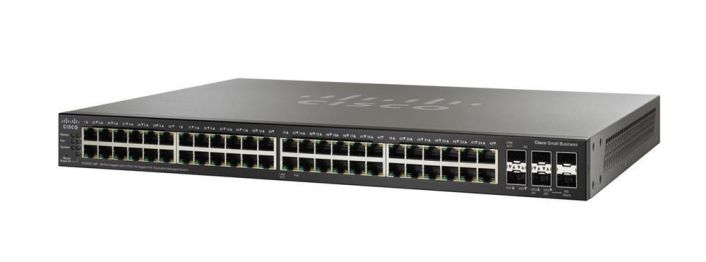SG500X-48P-K9NA-RF Cisco SG500X-48P 48-Ports 10/100/1000 RJ-45 PoE Managebale Layer3 Stackable Rack-mountable Switch with 4x 10 Gigabit SFP+ Ports (Refurbished)