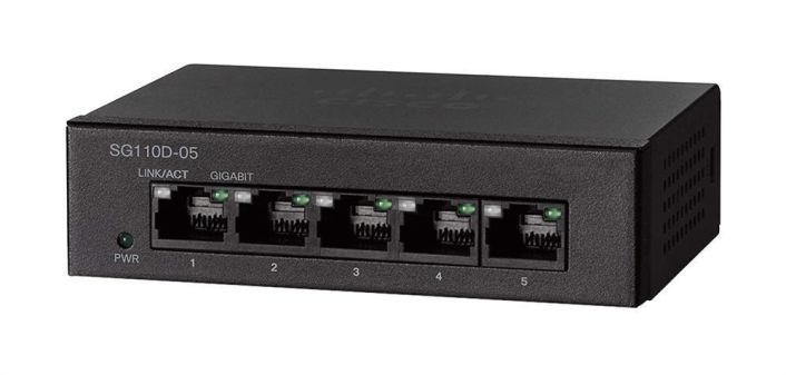 SG110D-05 Cisco Small Business Unmanaged Switch 5 Ethernet Ports (Refurbished)