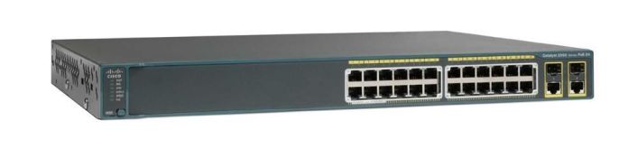 WSC296024PCLN Cisco Catalyst 2960 24-Ports 10/100 Poe + 2 T/SFP Switch (Refurbished)