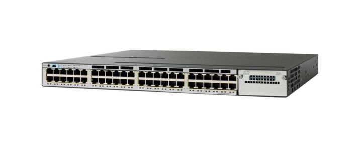 WS-C3750X-48PF-S-APP Cisco Catalyst 3750-X Series 48-Ports 10/100/1000Base-T Gigabit PoE+ Rack-mountable Managed Switch (Refurbished)