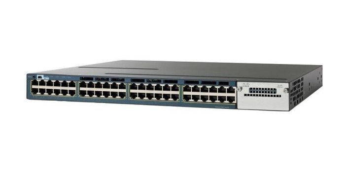 WS-C3560X-48PF-L-10G Cisco 3560 X 48-Ports 10/100/1000Base-T RJ-45 PoE+ USB Manageable Layer2 Rack-mountable 1U Switch with 1x Network Interface Module (NIM) (Refurbished)