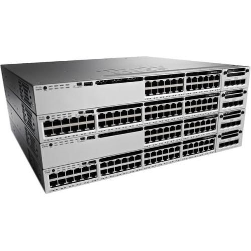 C1-WSC3850-48XS-FS Cisco Catayst WS-C3850-48XS 48-Ports PoE+ Manageable Stackable Optical Fiber Layer3 Rack-Mountable 1U and Desktop Switch (Refurbished)