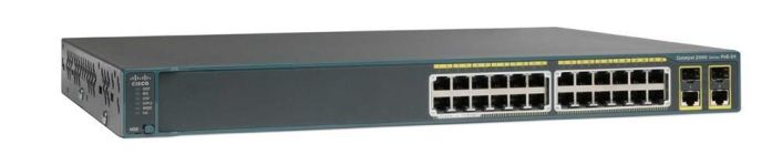 WS-2960-24LC-S Cisco Catalyst 2960 Series 24-Ports Ethernet 10/100Mbps 1 x Gigabit LAN 1 x SFP-based Switch (Refurbished)