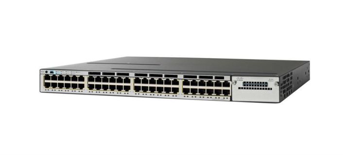 WS-C3850-48PW-S-RF Cisco Catalyst 3850 48-Ports 10/100/1000Base-T RJ-45 PoE+ Manageable Layer2 Rack-mountable 1U and Desktop Stackable Switch (Refurbished)