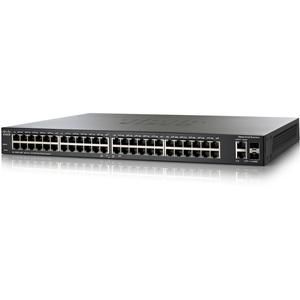 SF200E-48P-UK Cisco SF200E-48P 48-Port 10/100 Smart Switch - 46 Ports - Manageable - Fast Ethernet, Gigabit Ethernet - 10/100/1000Base-T, 10/100Base-TX - 2 Layer Supported - 2 SFP Slots - Power Supply - Twisted  (Refurbished)