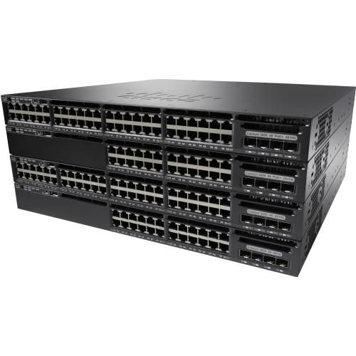 EDU-C3650-48FD-S Cisco Catayst WS-C3650-48FD 48-Ports PoE+ Stack Port Twisted Pair 10/100/1000 Layer3 Manageable Rack-Mountable 1U and Standalone Switch with 2x SFP+ Ports (Refurbished)