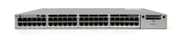 WS-C3850-48T-X Cisco Catalyst 3850 48-Ports 10/100/1000Base-T RJ-45 Manageable Layer2 Rack-mountable 1U and Desktop Stackable Switch (Refurbished)