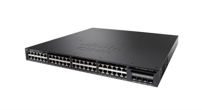 WS-C3650-48PD-L Cisco Catalyst Ws-c3650-48pd 48-Ports 10/100/1000Base-T RJ-45 PoE+ Manageable Layer4 Rack-mountable 1U Switch with 4x SFP Ports (Refurbished)