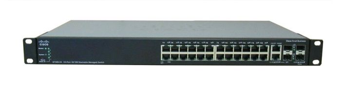 SF500-24MP-K9-G5 Cisco SF500-24MP Layer 3 Switch - 24 Ports - Manageable - 10/100Base-TX, 1000Base-X - 3 Layer Supported - 4 SFP Slots -  (Refurbished)