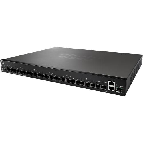 SG550XG-24F-K9-NA Cisco Small Business SG550XG-24F 24-Ports SFP+ 10GBase-T Manageable Layer 3 Rack-mountable Gigabit Ethernet Switch (Refurbished)