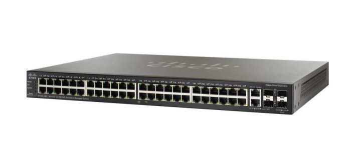 SF500-48P Cisco Small Business SF500-48 48-Ports RJ-45 10/100 PoE Layer 2 Manageable Rack-mountable with 2 Combo Gigabit SFP Switch (Refurbished)