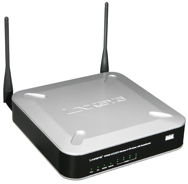 WRV200 Linksys Wireless G VPN Router QOS SPI with Rangebooster MIMO MULTIPLE BSSID (Refurbished)