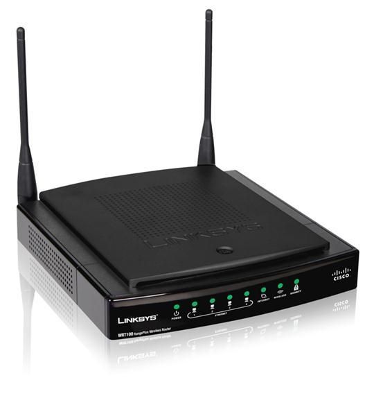 WRT100 Linksys Range Plus Wireless G Broadband Router with MIMO (Refurbished)