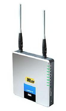 WAG54GX2 Linksys Wireless-G Adsl Gateway With SRX200 Wireless Router + 4-Ports Switch DSL (Refurbished)