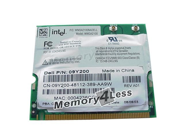 WM3A2100WW Intel PRO/Wireless 2100 2.4GHz 11Mbps IEEE 802.11b Mini PCI Type 3A Wireless Network Adapter