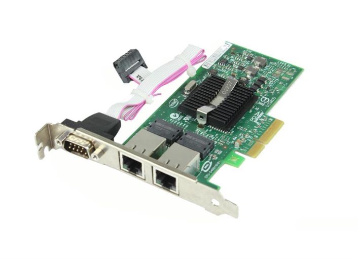 D50228-005 Intel PRO/1000 PT Dual-Ports RJ-45 1Gbps 10Base-T/100Base-TX/1000Base-T Gigabit Ethernet PCI Express x4 Server Network Adapter