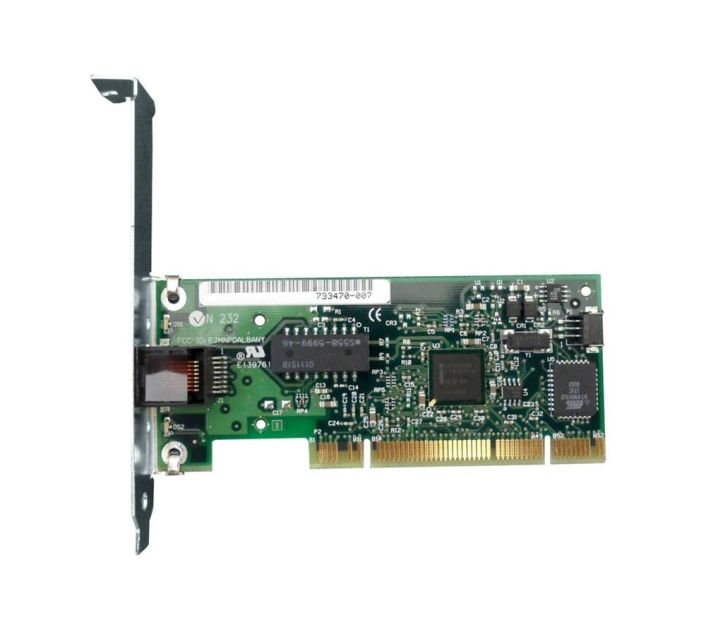 733470-007 Intel Single-Port RJ-45 100Mbps 10Base-T/100Base-TX Ethernet PCI Network Interface Card for NetServer