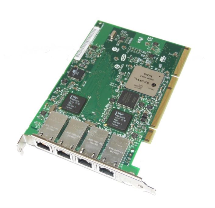 PWLA8494MTG4P20 Intel PRO/1000 MT Quad-Ports RJ-45 1Gbps 10Base-T/100Base-TX/1000Base-T Gigabit Ethernet PCI-X Server Network Adapter