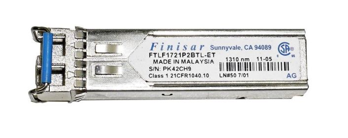 FTLF1721P2BTL-ET Finisar OC-48/STM-16 LR-1 2.67Gbps Single-mode Fiber 40km 1310nm LC Connector SFP Transceiver Module for Finisar Compatible