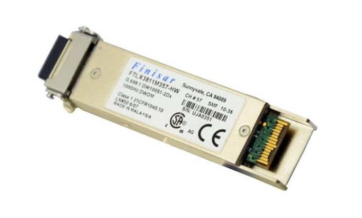 FTLX3811M357-HW Finisar 10Gbps 10GBase-X DWDM Multi-protocol Single-mode Fiber 80km 1531.90nm Duplex LC Connector XFP Transceiver Module