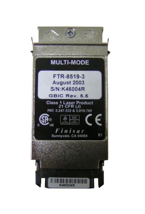 FTR-8519-3A Finisar 2.5Gbps 1000Base-SX Multi-mode Fiber Short Wave 550m 850nm SC Connector GBIC Transceiver Module