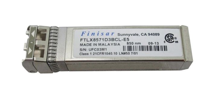 FTLX8571D3BCL-E5 Finisar 10Gbps 10GBase-SR Multi-mode Fiber 300m 850nm Duplex LC Connector SFP+ Transceiver Module