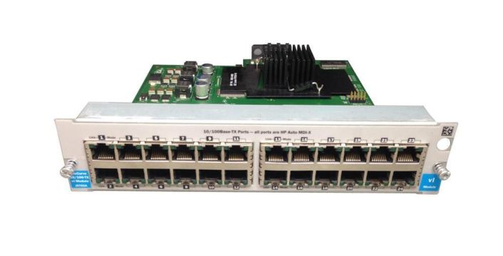 J8765AR HP ProCurve Switch VL 24-Ports RJ-45 10/100Base-TX Fast Ethernet Switch Module 3U (Refurbished)