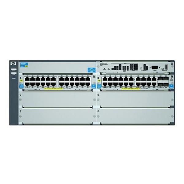 J9539AABA HP E5406-44g-poe+/4g-sfp Switch Chassis Manageable 6 X Expansion Slots Poe Ports (Refurbished)