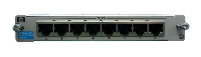 J8463AR HP ProCurve 8-Port/ T1/E1 Wide Module for 7203 WAN Routers (Refurbished)