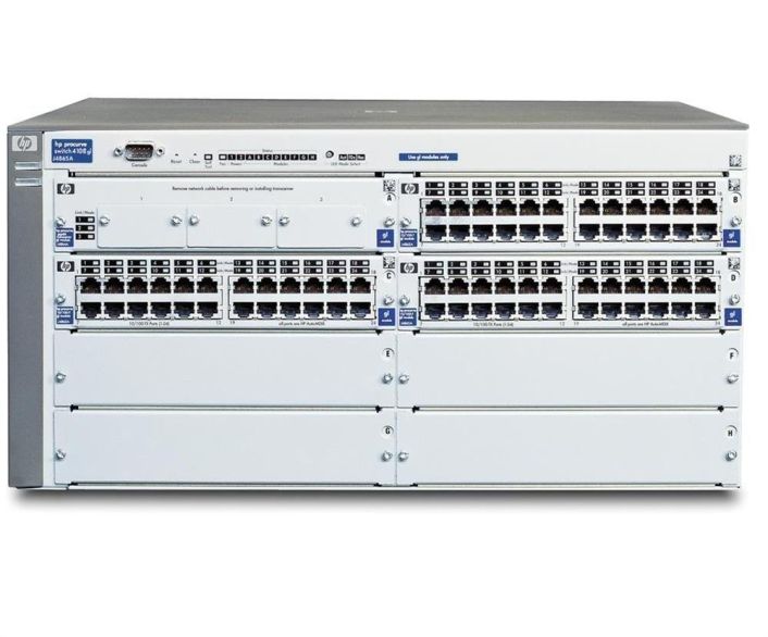 J4865AR HP ProCurve 4108GL Networking Ethernet Switch 8-Slot Chassis with 1 Power Supply Module (Refurbished)