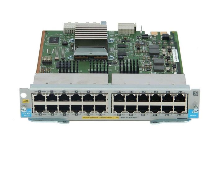 J9547AR HP 24-Ports 10/100Base-TX RJ-45 PoE+ V2 ZL Expansion Module